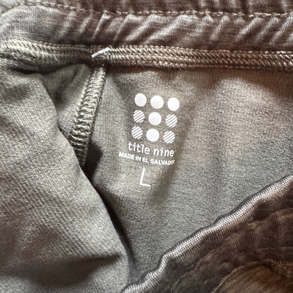 Title Nine -Take a Break Olive Green Athletic Shorts - Picture 3 of 4